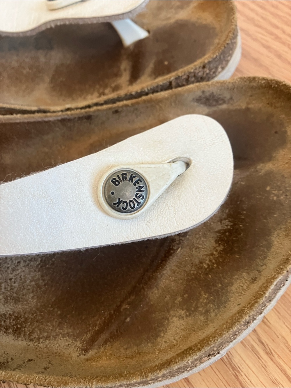 Birkenstock Gizeh Sandal – Birko-Flor Graceful Pearl White Size 40 9 - Picture 5 of 9